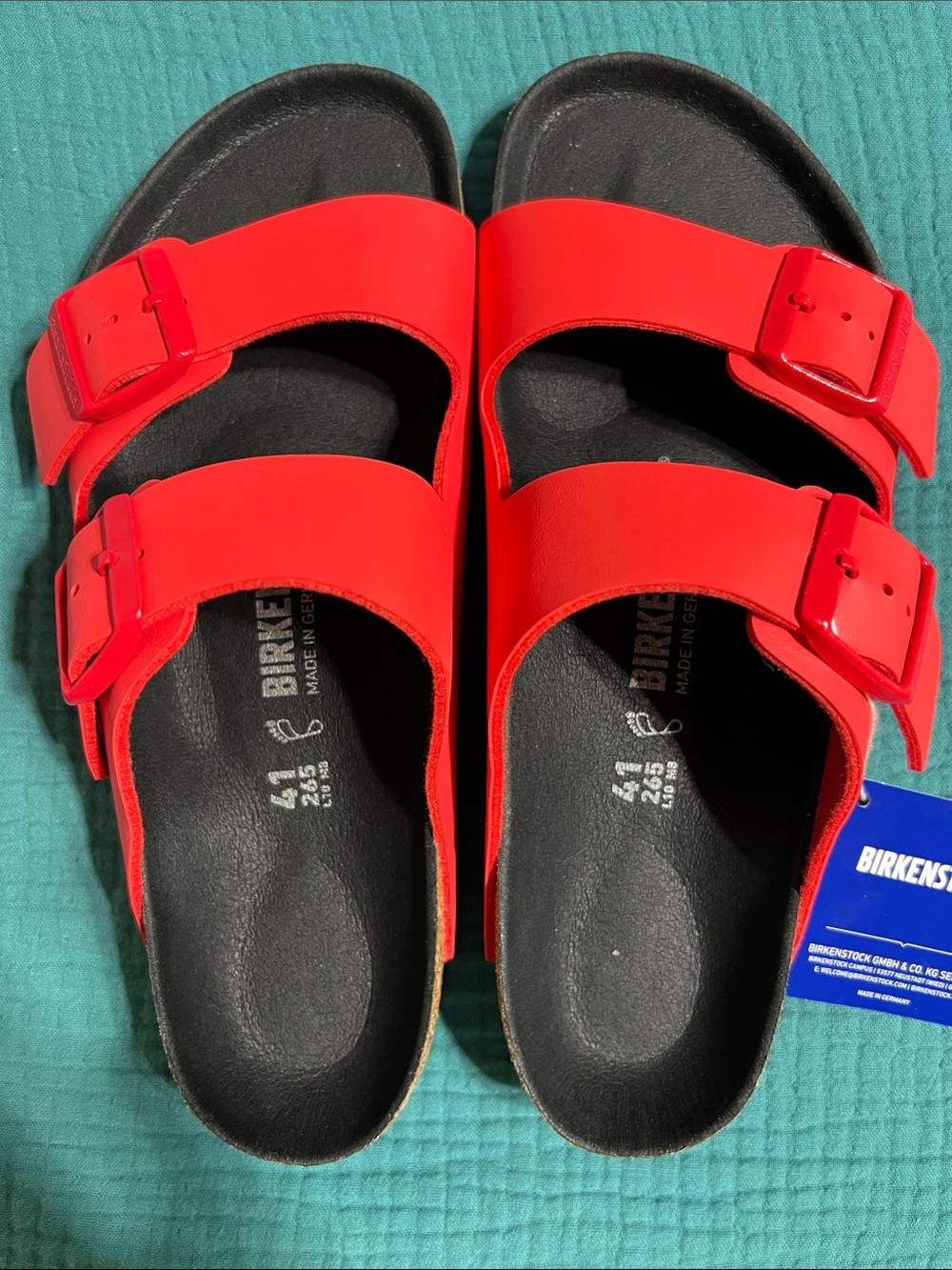 Birkenstock Arizona Poppy sz 41